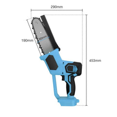 Mini rechargeable home chainsaw with one hand