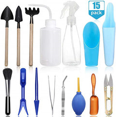 Succulents Potted Gardening Tool Set Succulent Seedlings Spray Bottle Watering Pot Soil Shovel Potted Trim Tube Shovel