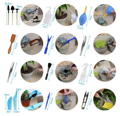 Succulents Potted Gardening Tool Set Succulent Seedlings Spray Bottle Watering Pot Soil Shovel Potted Trim Tube Shovel