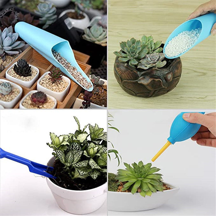 Succulents Potted Gardening Tool Set Succulent Seedlings Spray Bottle Watering Pot Soil Shovel Potted Trim Tube Shovel