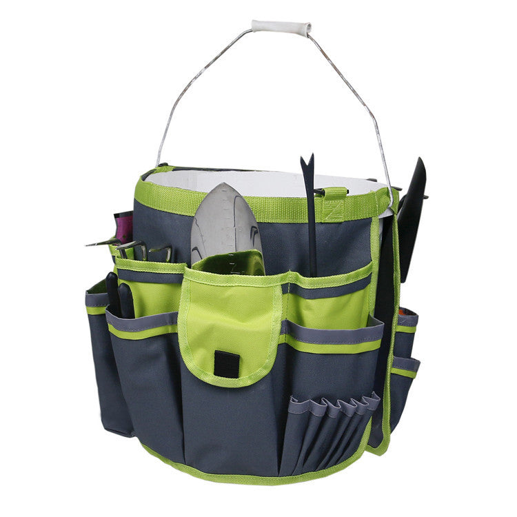 Oxford Cloth Bucket Organizer Storage Bag Garden Hand Tool Kits For Household Tote Pouch Planting Basket