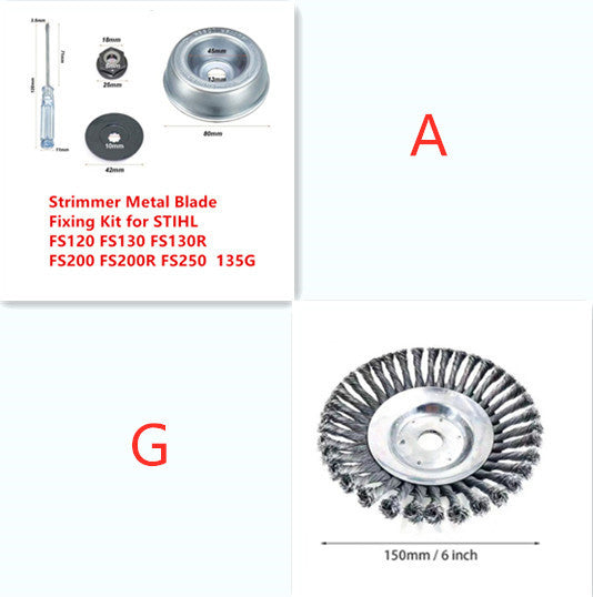 Grass Trimmer Head Steel Wire Brush