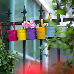 Hanging Flower Pots Garden Pots and Planters Hanger Outdoor Holder Basket for Wall Decoration Garden