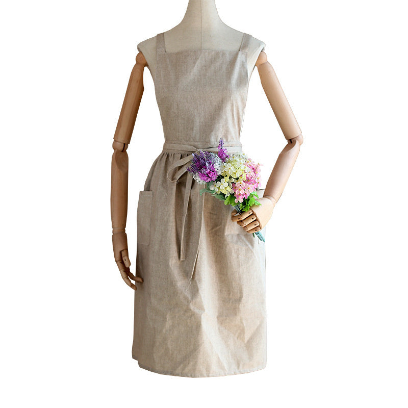 Pure Cotton Art Flower Arranger Working Gardening Apron