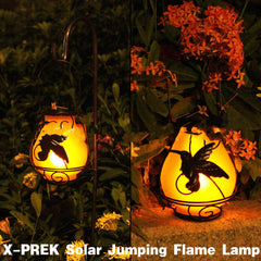 Dynamic Simulation Flame Light of Solar Garden Hanging Light