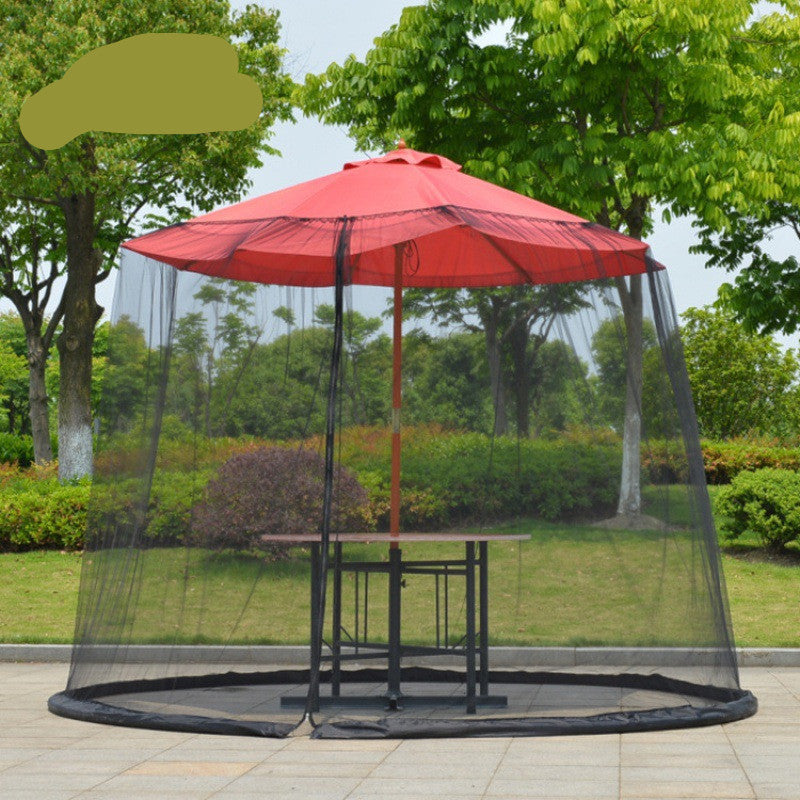 Mosquito Net Outdoor Patio Umbrella Net Cover Roman Umbrella