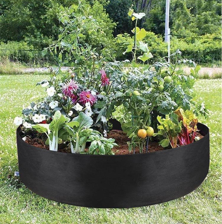 Garden Raised Bed Round Planting Container Grow Bags Fabric Planter Pot For Plants Nursery Pot