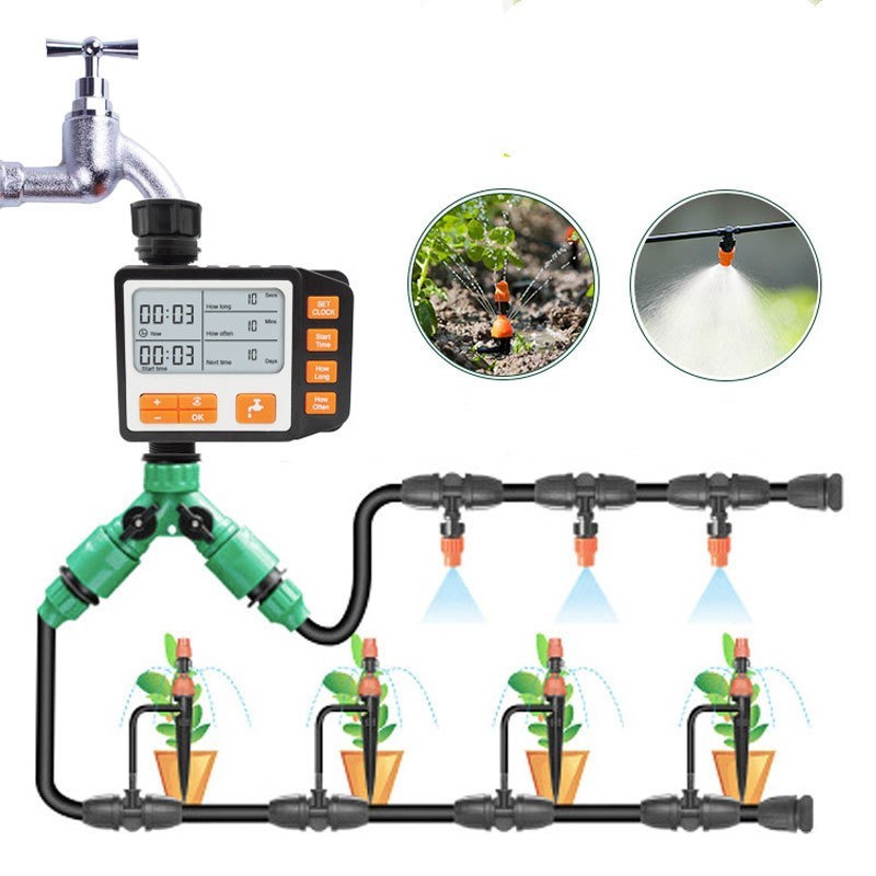 Garden Watering Timer Outdoor Automatic Electronic Watering Timer Irrigation Water Timeing Controller System