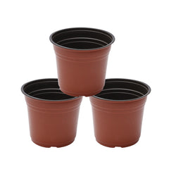 PP Simple Nursery Cup Soft Suction Plastic Flower Pot Green Plant Garden Supplies Two-color Pot