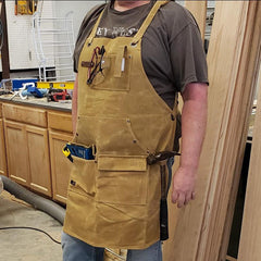 Waxed Canvas Garden Tool Apron