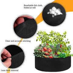 Garden Raised Bed Round Planting Container Grow Bags Fabric Planter Pot For Plants Nursery Pot