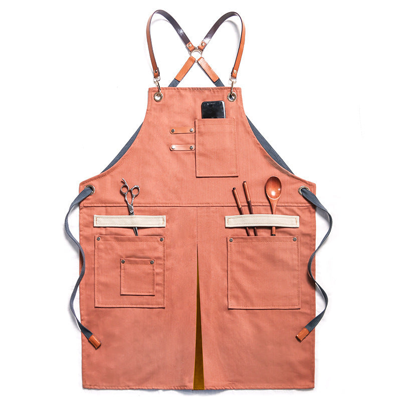 Outdoor Gardening Overalls Barber Barista Apron Whole Body